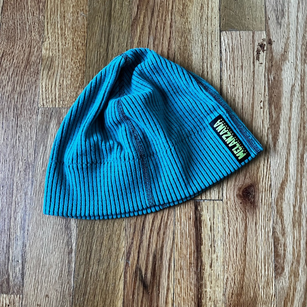 Melanzana Blue Ribbed Hat - Picture 2 of 4